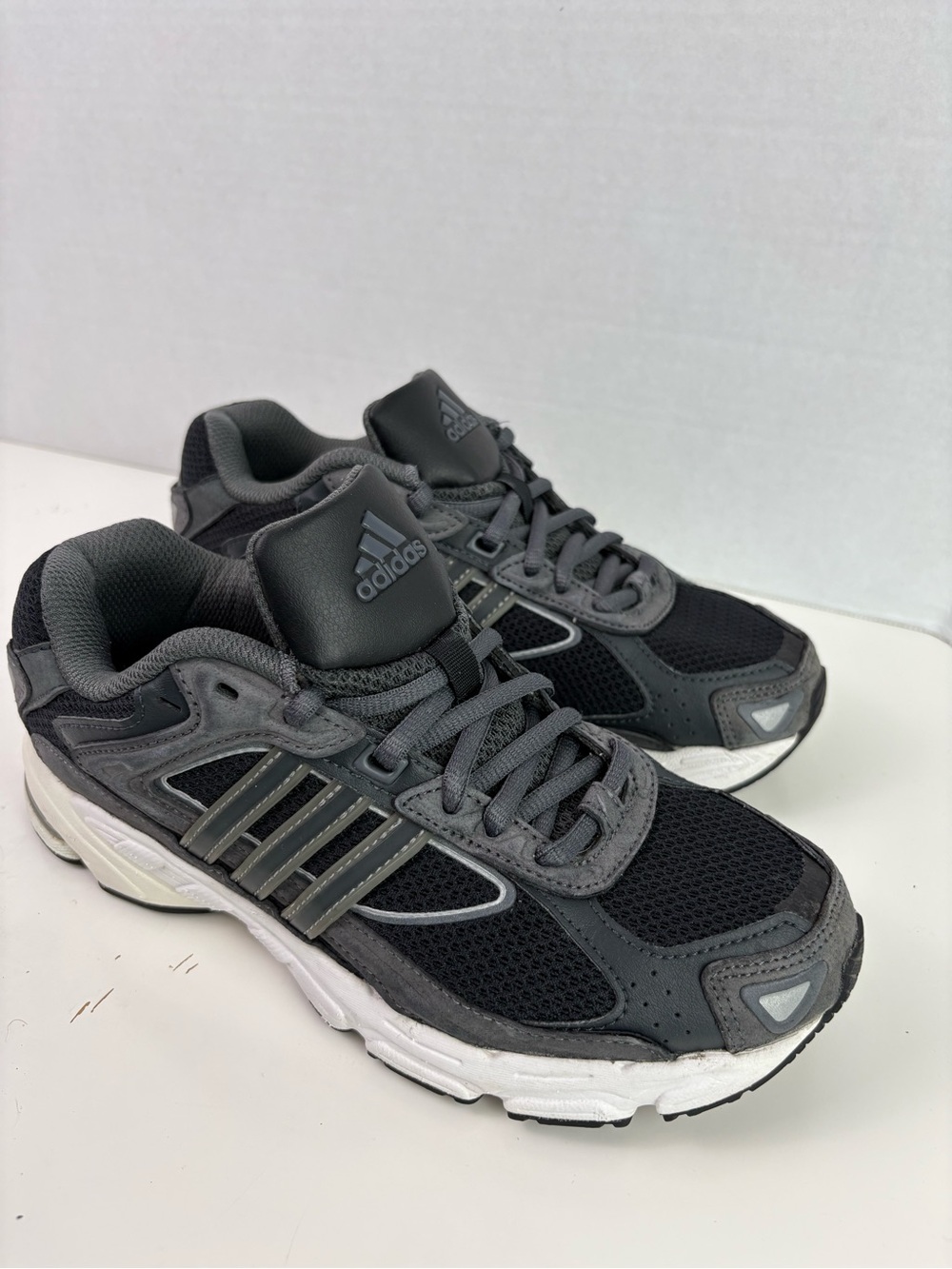 adidas Men's Black and Gray Athletic Running Shoes